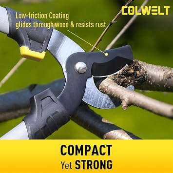 Colwelt Loppers Hedge Clippers Garden Shears 3Pcs, 17 Gardening Scissors