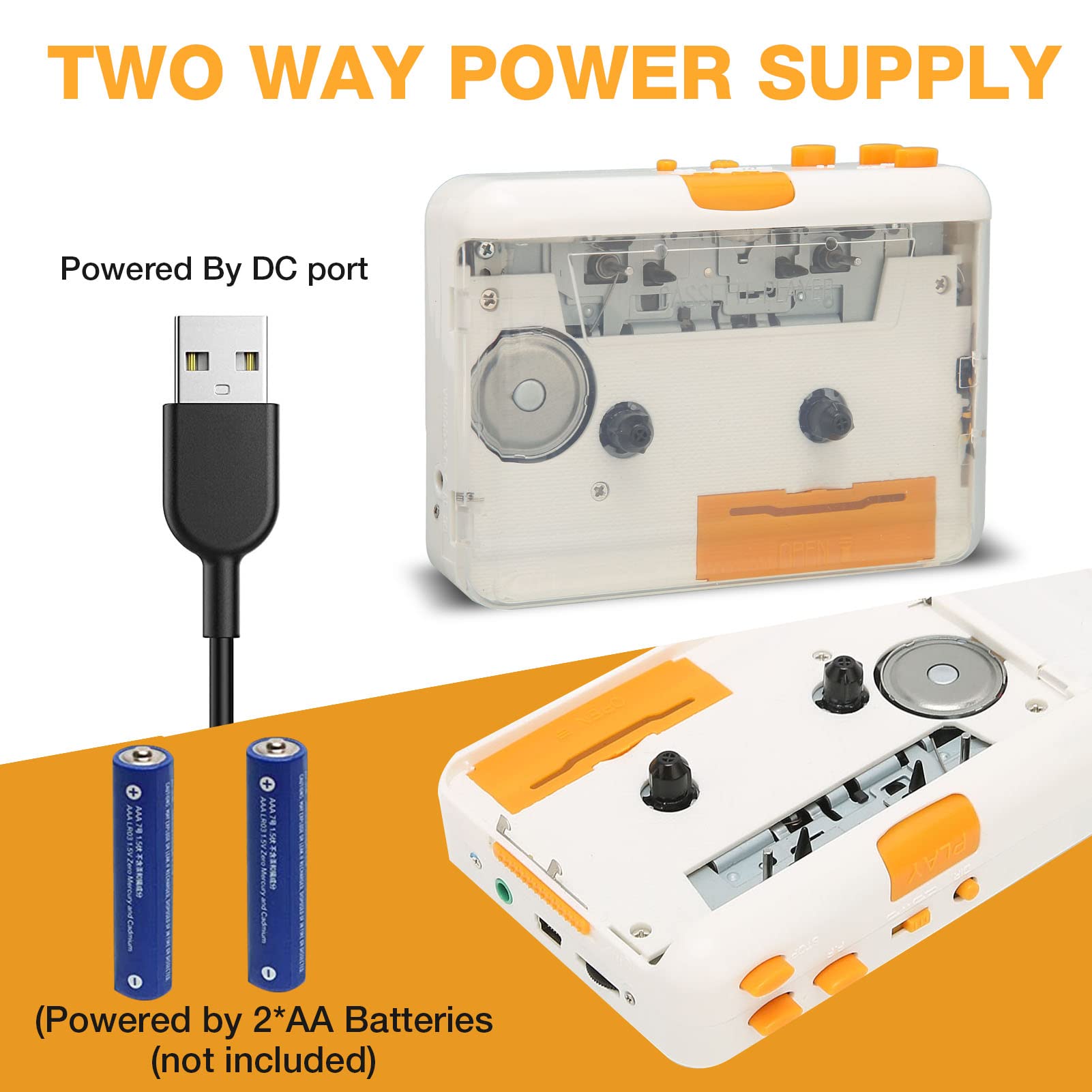 Convertitore Cassette A MP3 Portatile - Trasferisci Musica Da Nastro A USB - Lettore E Registratore - Foto 5