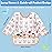 Lictin Long Sleeve Bibs 5 Pack - Baby Bibs for Girl or Boy, 3-5 Years Neutral Baby Smock for Eating, Reusable Infant for Feeding Teething or Weaning
