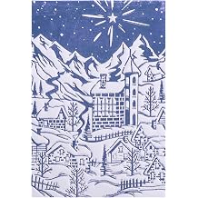 3D Embossing Folder for Card Making,Snow Mountain, Castle Plastic Texture Fades Embossing Folder Template for Scrapbooking and Other Paper Craft Album Stamps DIY Decoration 6.3" L x 4.5" W