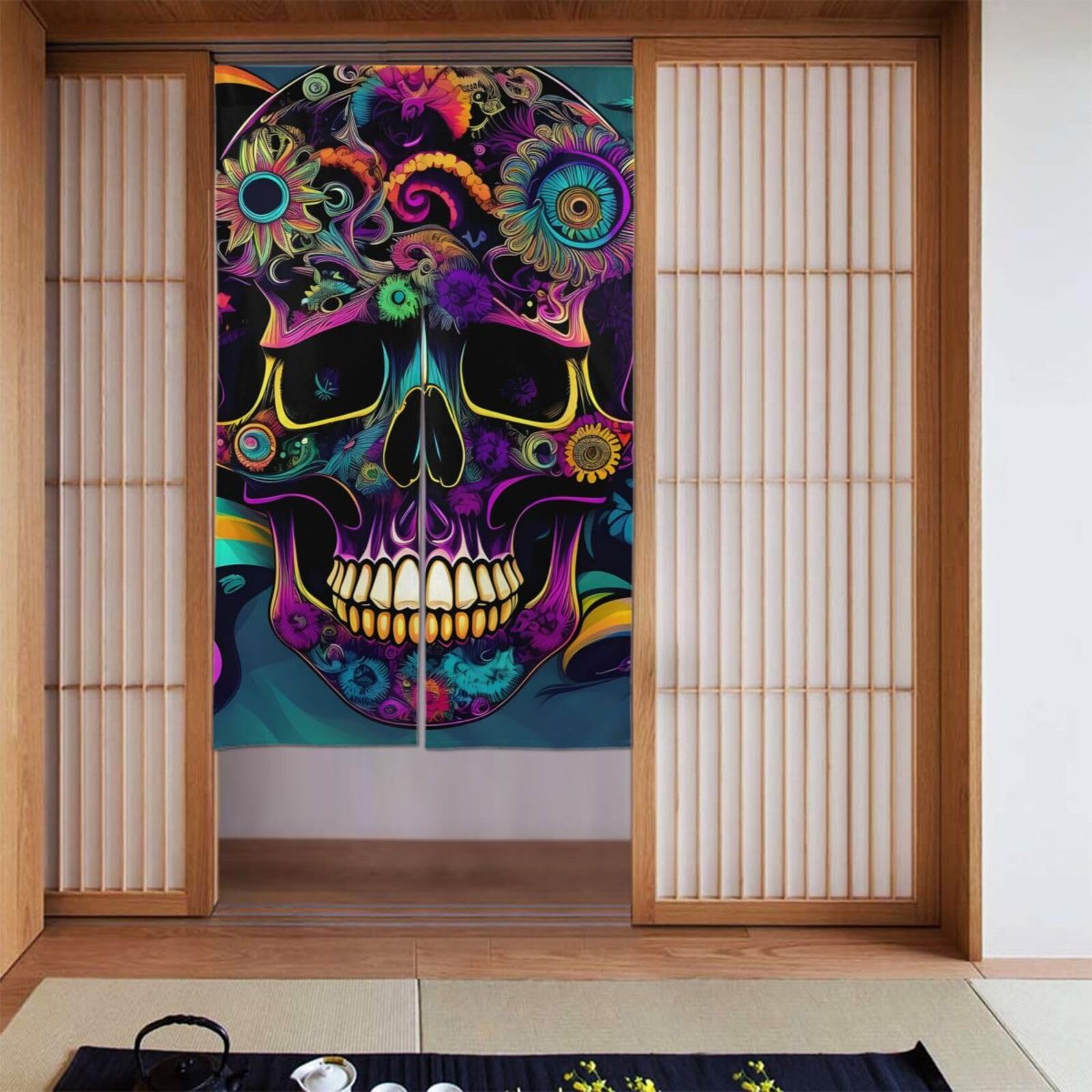 Cortinas para oscurecer la habitación BROLEO Decora de 142 x 86 cm con diseño esotérico