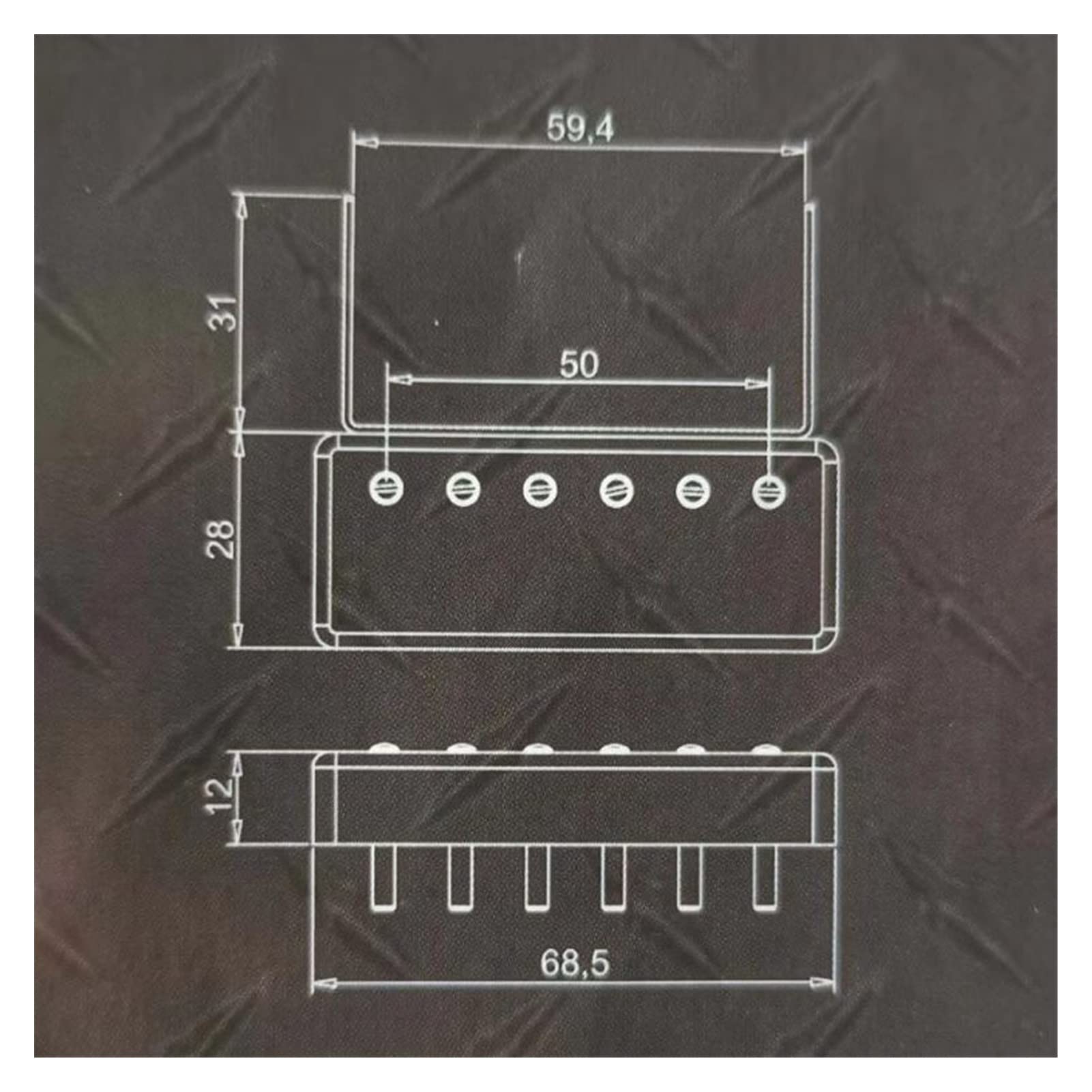 Piezas De Repuesto De Recogidas De Cuello Único De Guitarra para Accesorios De Piezas De Guitarra Lectric Flotante Partes Guitarra