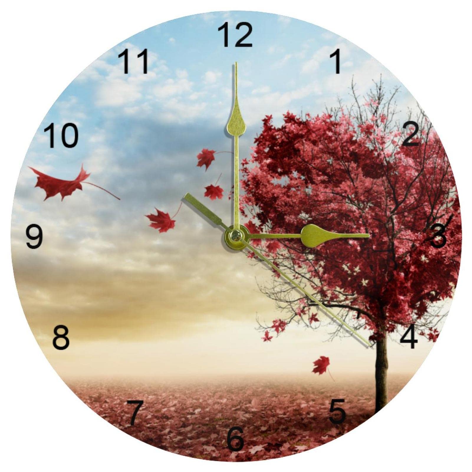 Horloge murale facile à lire pour rompre le bruit du tic-tac nocturne