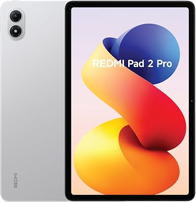 XIAOMI REDMI Pad 2 Pro – Tablet de 12.1″ 2.5K (Snapdragon 7s Gen 4, 6GB de RAM, 128GB de ROM, WiFi 6 + Bluetooth 5.3, Batería de 12000 mAh, Cargador no Incluido), Plata (Versión ES)
