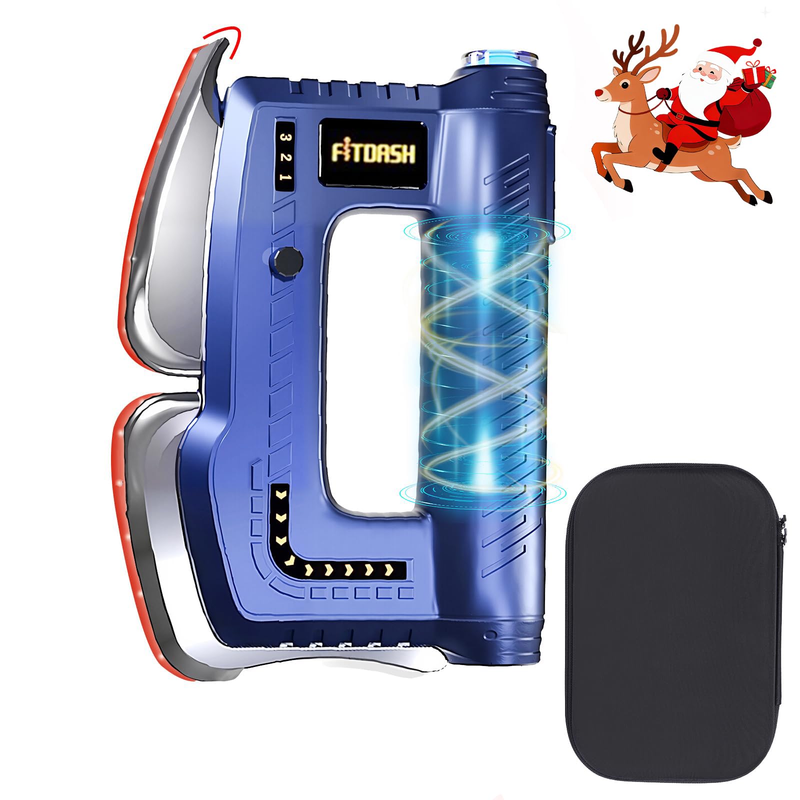 Heated Muscle Scraper 2026 New Upgrad with Oversized Handle for Effortless Grip & Smooth Controlled Force, Muscle Scraper Tool Electric Fascia Knife Multifunctional Massage Tool Gifts for Family Blue