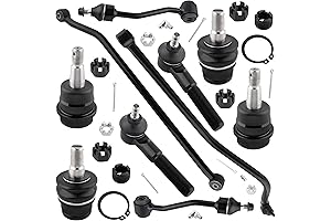 10Pcs Front & Rear Track Bar Drag Link + Sway Bar +...