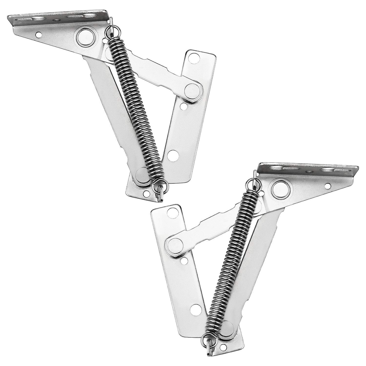 1 Pair 80 Degree Door Spring Hinge Kitchen Cupboard Lift Up