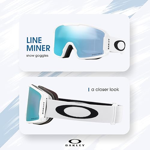 Miniatura 5 de Gafas de esquí Oakley Line Miner GRANDESMEDIANAS para hombre y mujer OO7070, OO7093 + paquete con set de correa y accesorios, bolsa de microfibra