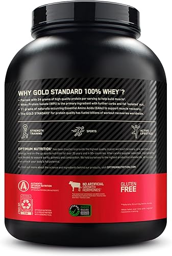 Miniatura 10 de Optimum Nutrition Estándar dorado 100 Proteína de Suero de Leche en Polvo Pie de lima 18Libra