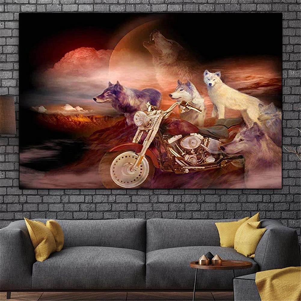 5D Diamond Painting Kit Completo Motociclo, Pittura
