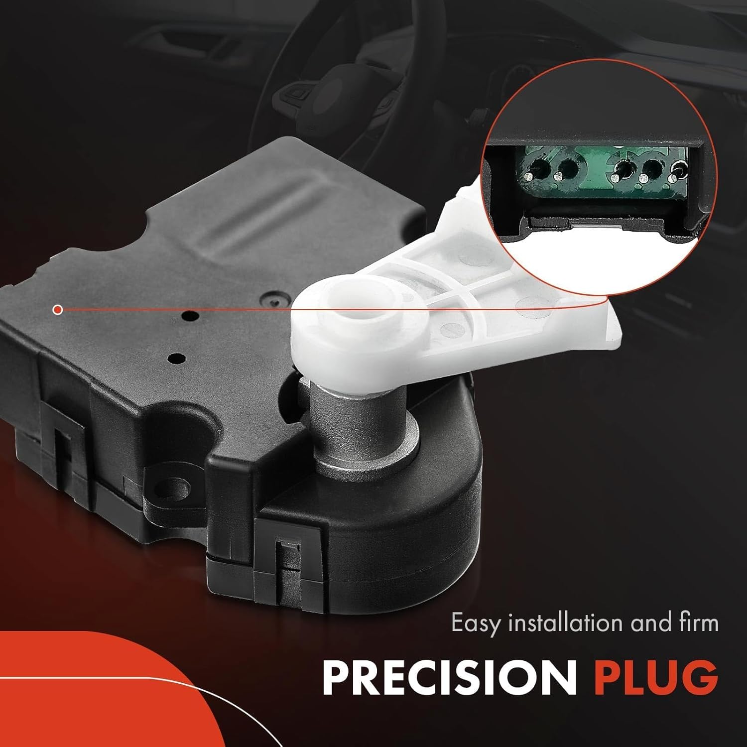 A-Premium HVAC Heater Blend Door Actuator, Compatible with Chevrolet Trailblazer, Trailblazer EXT & GMC Envoy, Envoy XL, Envoy XUV & Buick Rainier & Saab 9-7x & Isuzu Ascender, Main, Mode Actuator