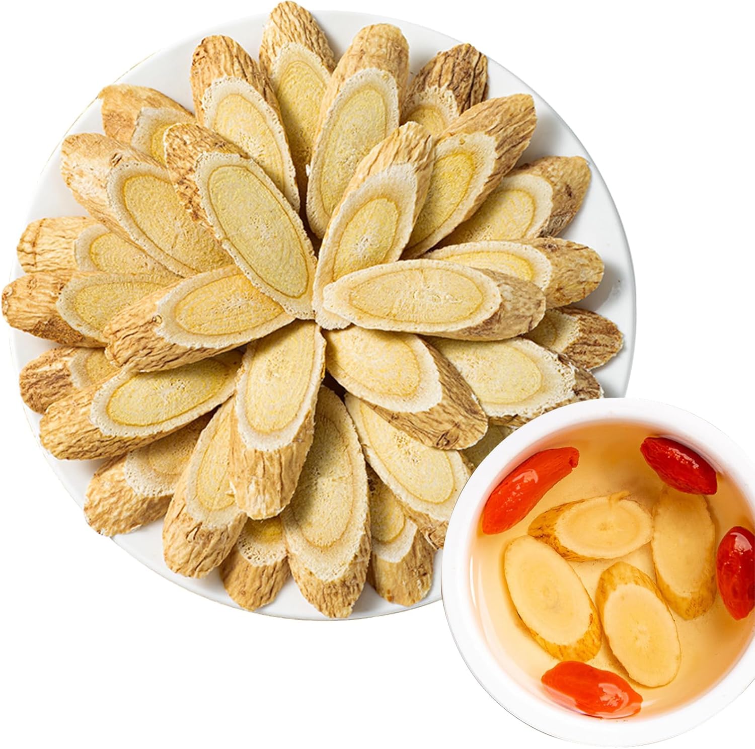 DOZO Sulfur Free Astragalus Root Slices 300g/10.58oz Large Radix Astragalus Sliced Tea Huangqi, Caffeine Free, Nourishing 黄芪 黄芪片 黃芪 - Image 7