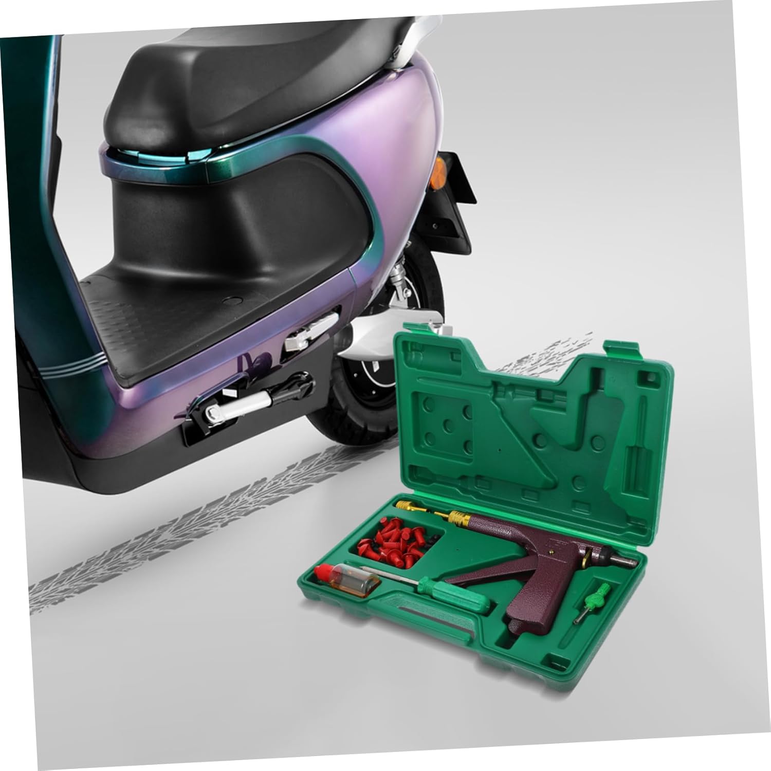 Motorcycle Tire Repair Kit Bike Tire Patch Kit Quick Fix Tool for Bikes