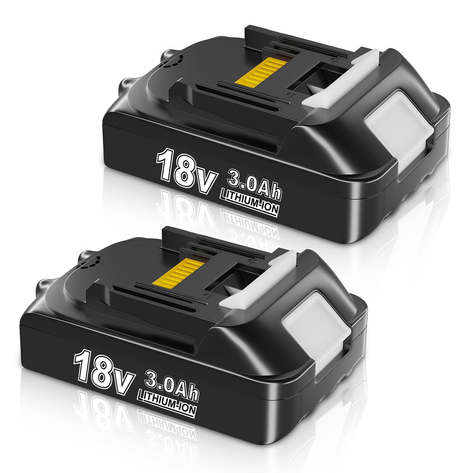 2-Pack 3.0 Ah BL1815 Battery Replacement for Makita 18V Battery Lithium ion Compatible with BL1815N BL1820 BL1830 BL1840 BL1840B BL1850 BL1850B BL1860 Cordless Tools