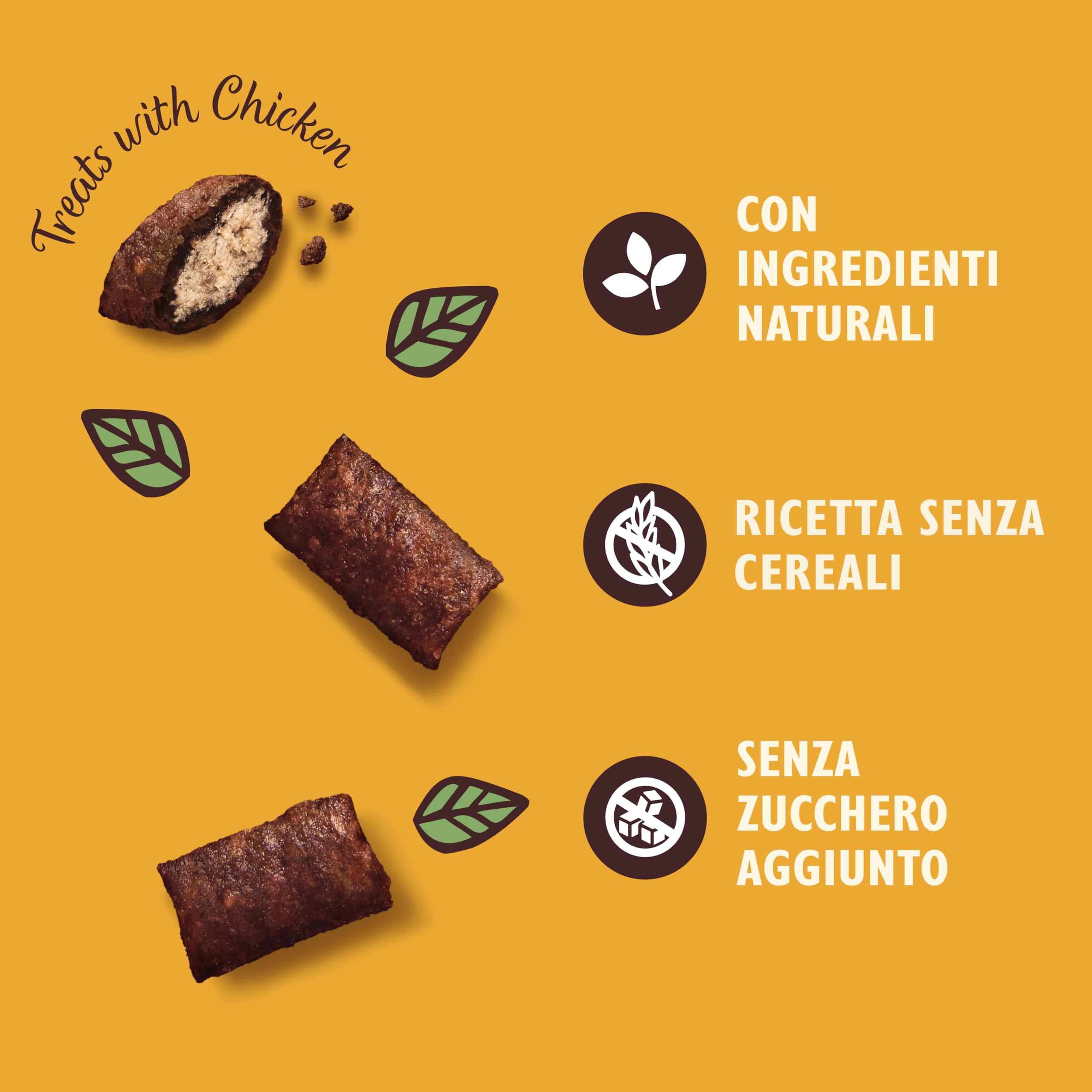Lily’s Kitchen Snack per Gatti con Pollo, 10 x 60 g – Ricette Senza Cereali, Senza Zuccheri Aggiunti, con Ingredienti Naturali
