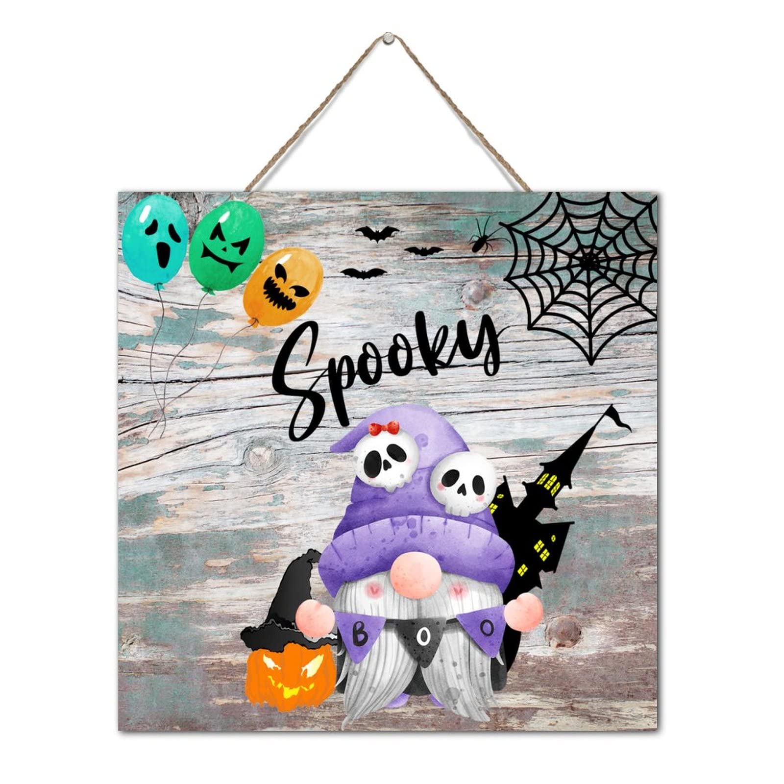 Toile d'araignée Halloween en bois pour décorer sans encombrer la maison