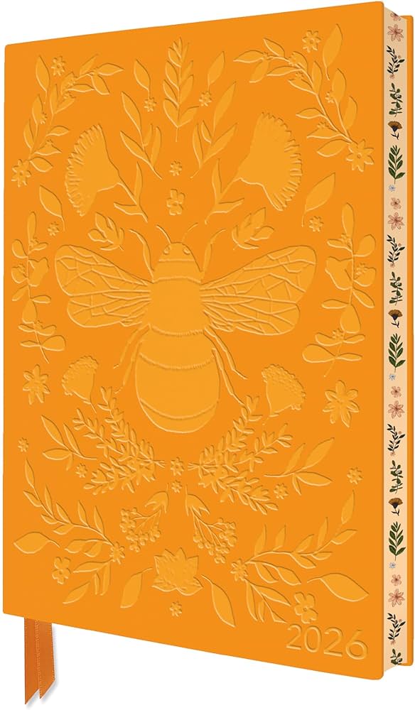 Jade Mosinski: Bee 2026 Artisan Art Vegan Leather Diary Planner