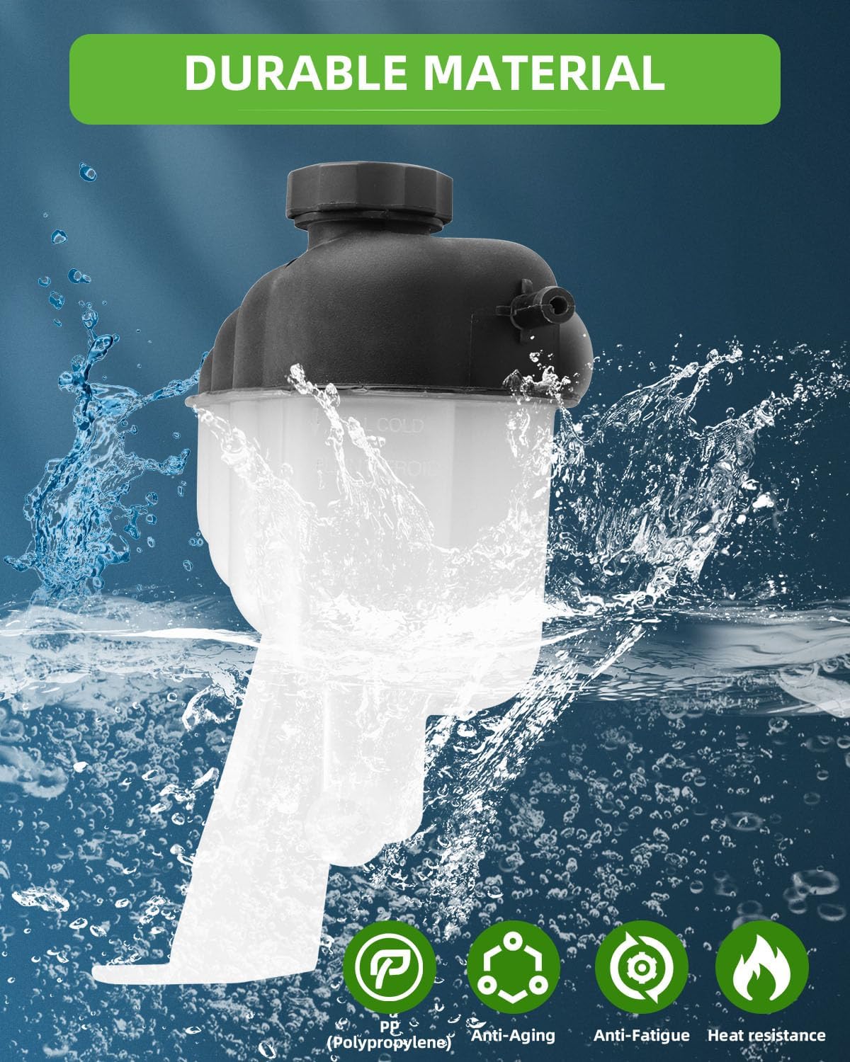 SCITOO Coolant Reservoir Bottle 603-054 Coolant Overflow Tank Fits For Cadillac,For Chevrolet,For GMC