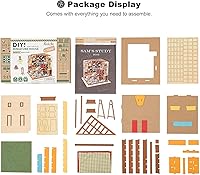 Vista 9 de Rolife Kit de Casa en Miniatura DIY Estudio de Sam, Kit de Casa Pequeña para Adultos para Construir, Kit de Fabricación de Casa Miniatura