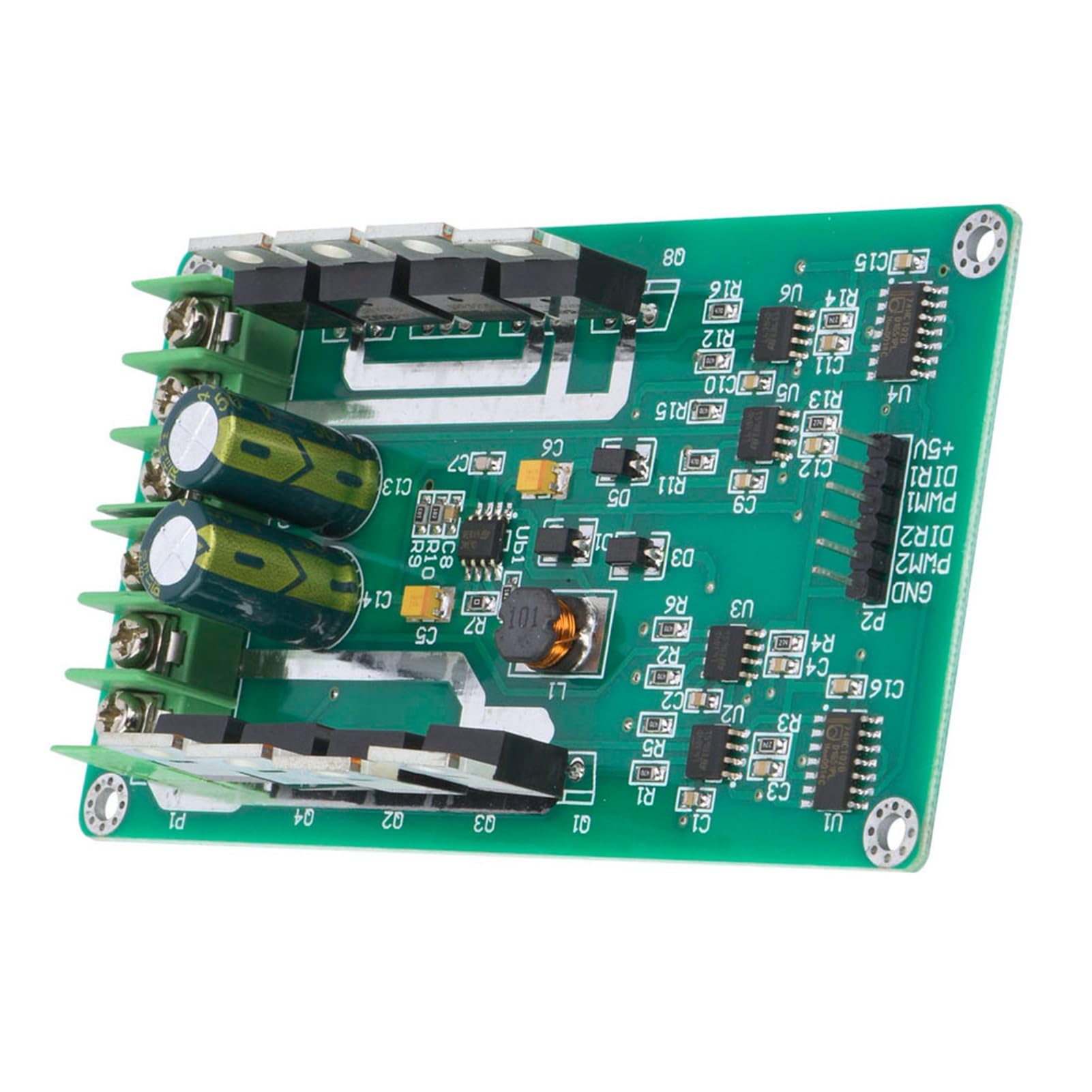Yctze Puce de Pilote de Pont en H IRF3205 MOSFET Carte de Module de Pilote de Moteur Double, DC 3-36 V 10 A Crête 30 A, Adaptée pour L9110S MOSFET H Bridge 24 V 10 A