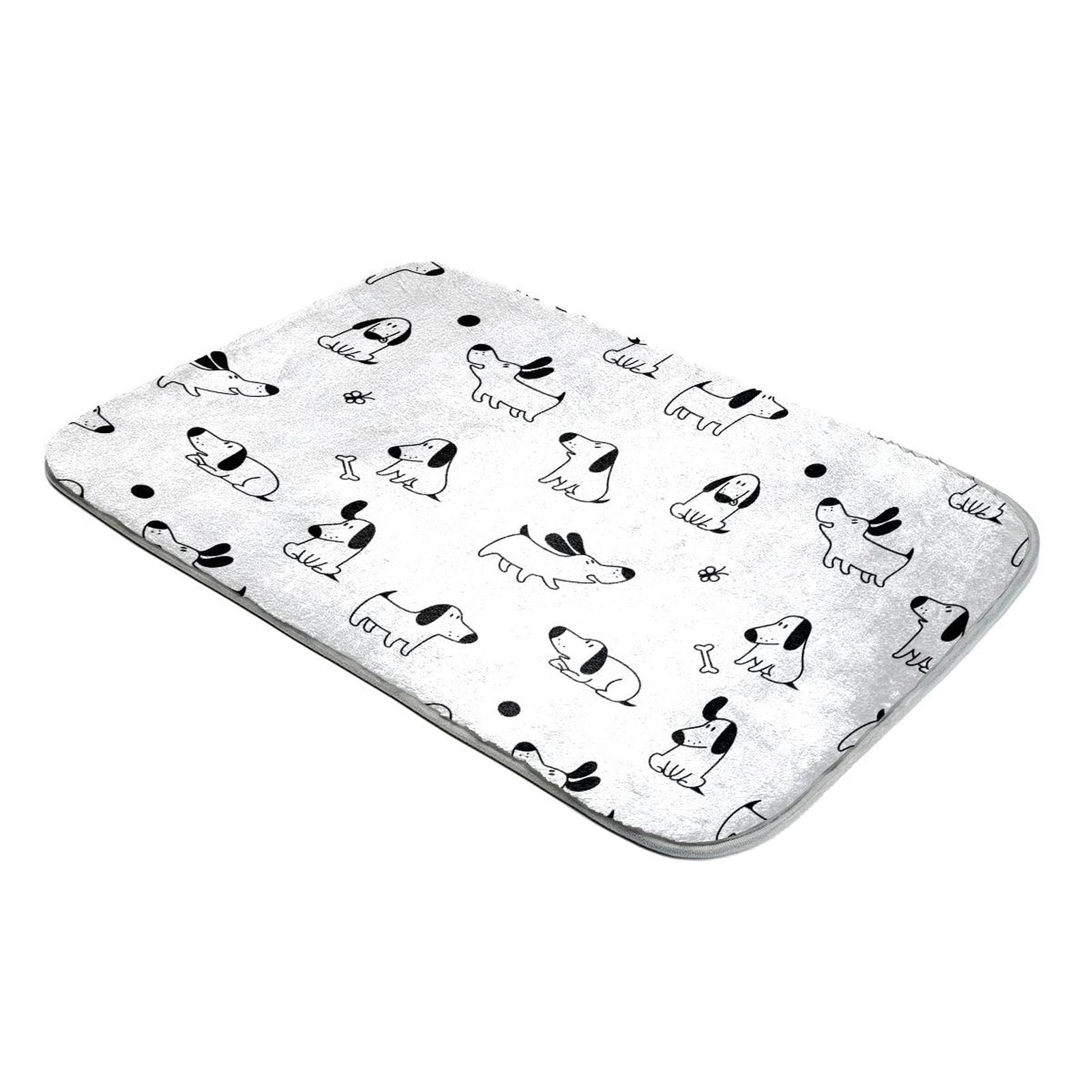 Tapis pour chien fausse fourrure poils longs ultra doux os