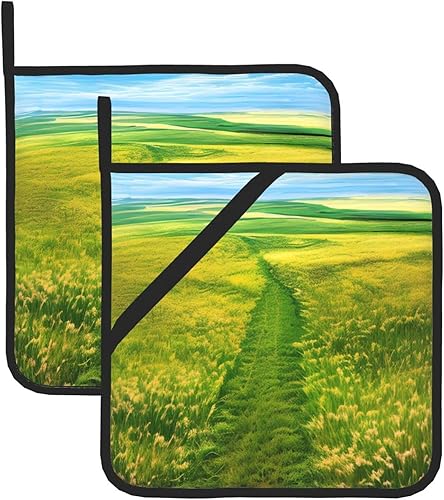 Soportes para ollas de cocina, accesorios de horno resistentes al calor, almohadillas calientes para cocinar hornear (8 x 8 pulgadas) caminos de disponible en Yaxa Venezuela