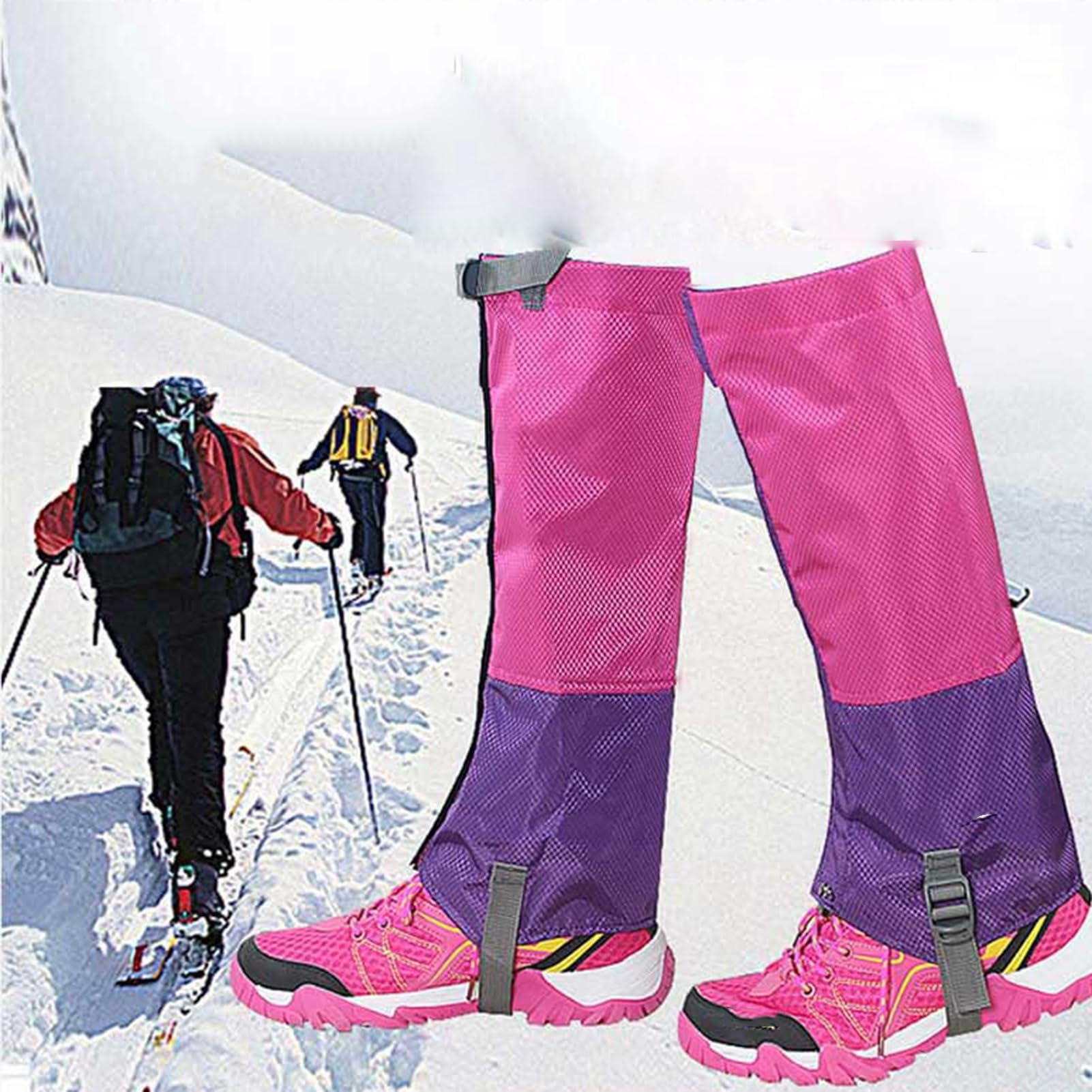 Guêtres de Jambe, Anti-morsures de Serpent for Enfants et Adultes, guêtres de Raquettes à Neige réglables, Protection des Jambes de Cyclisme, adaptées au Ski, à la Chasse et à la randonnée