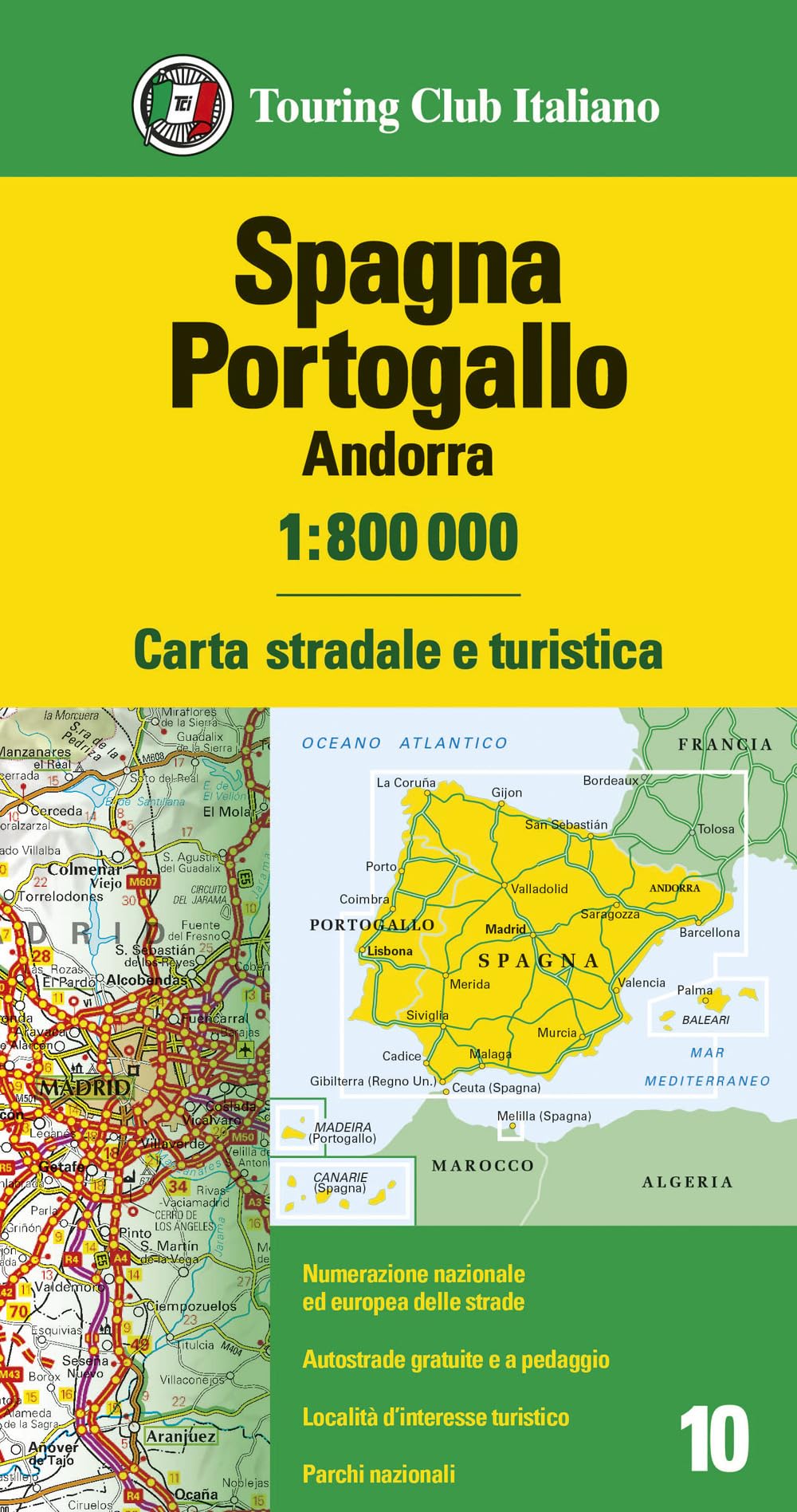 Spagna, Portogallo, Andorra 1:800.000. Carta Stradale E Turistica - 4