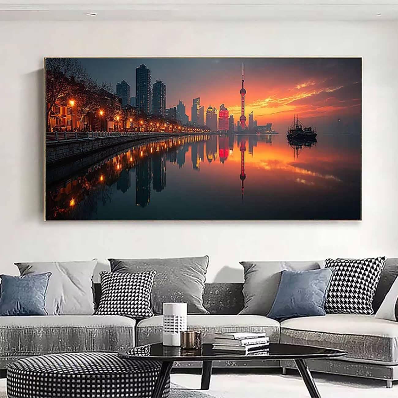 Architektura Diamentowe Zestawy Artystyczne Dla Dorosłych, Diamentowe Malarstwo Miasto Kryształowe Zestawy Artystyczne dla Dorosłych Dzieci DIY 5D Kwadratowe Pełne Wiertło Klejnot Kropki Haft Obrazy