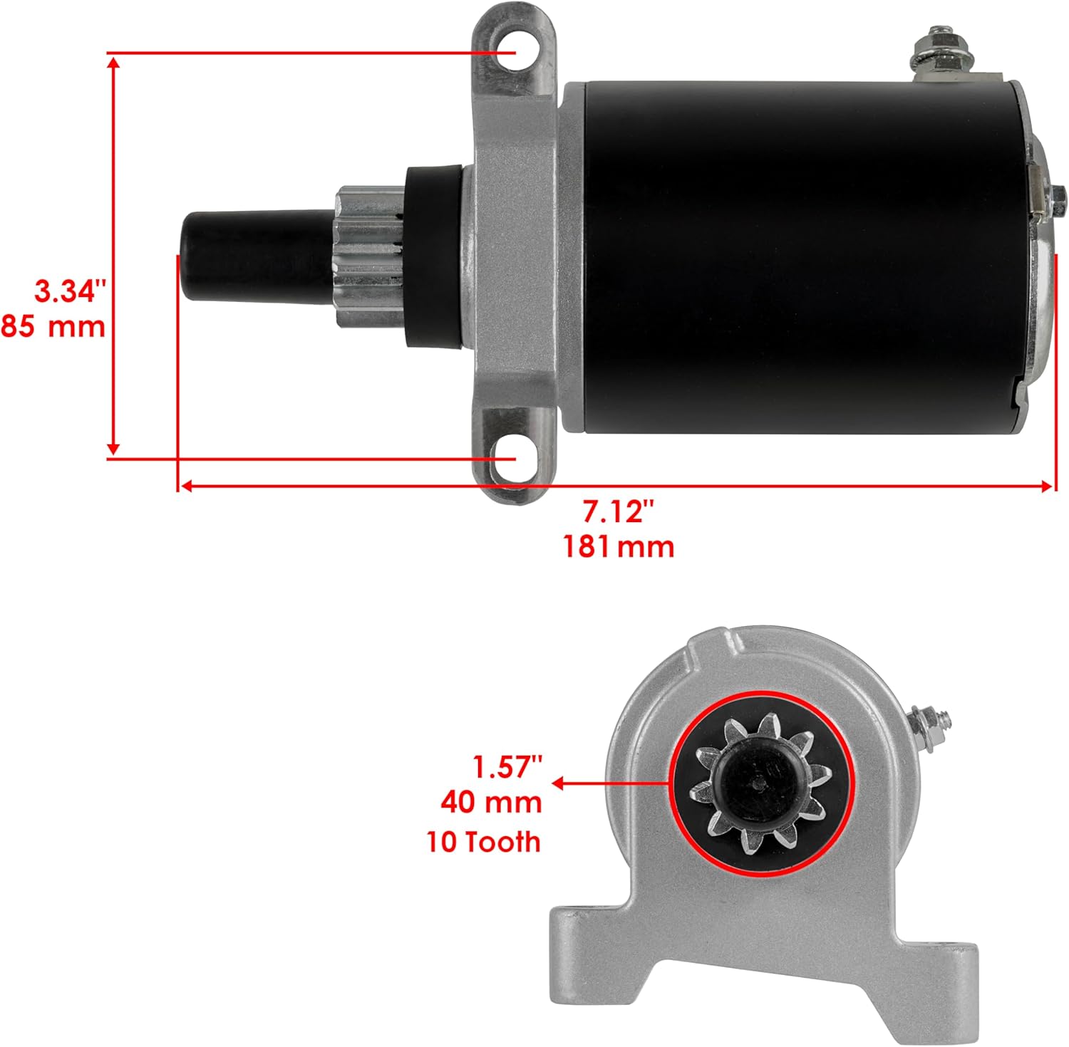 Caltric Starter Compatible with Tecumseh Small Engine Oh50 Ohh50 Ohv110 Ohv120