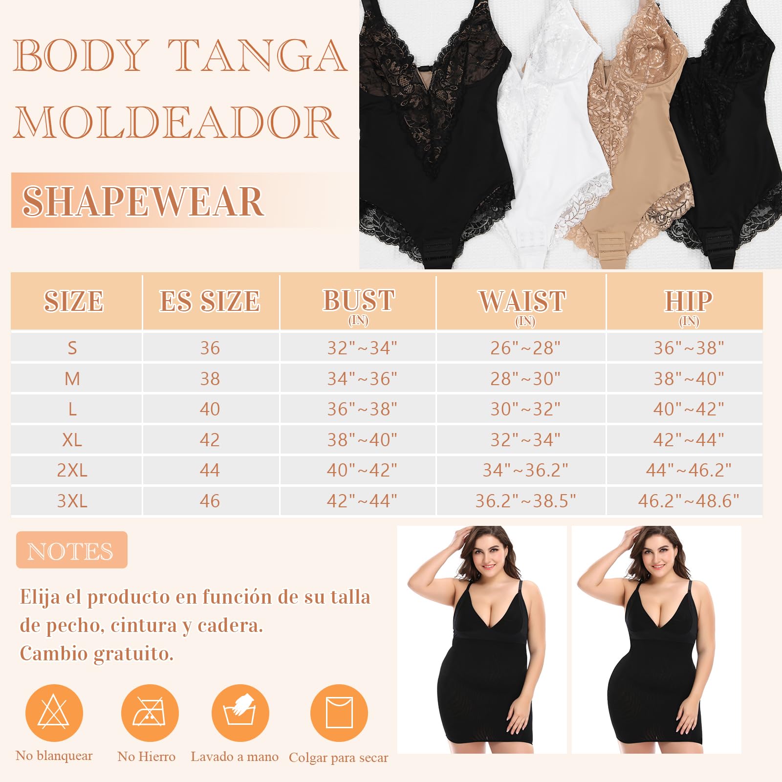 YARRCO Body amincissant pour femme, string, décolleté V, body gainant en dentelle, ceinture contrôle du ventre post-partum Shapewear