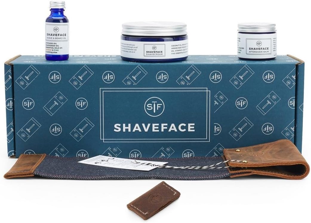ShaveFace Complete Shaving Set for Men (Set of 5)
