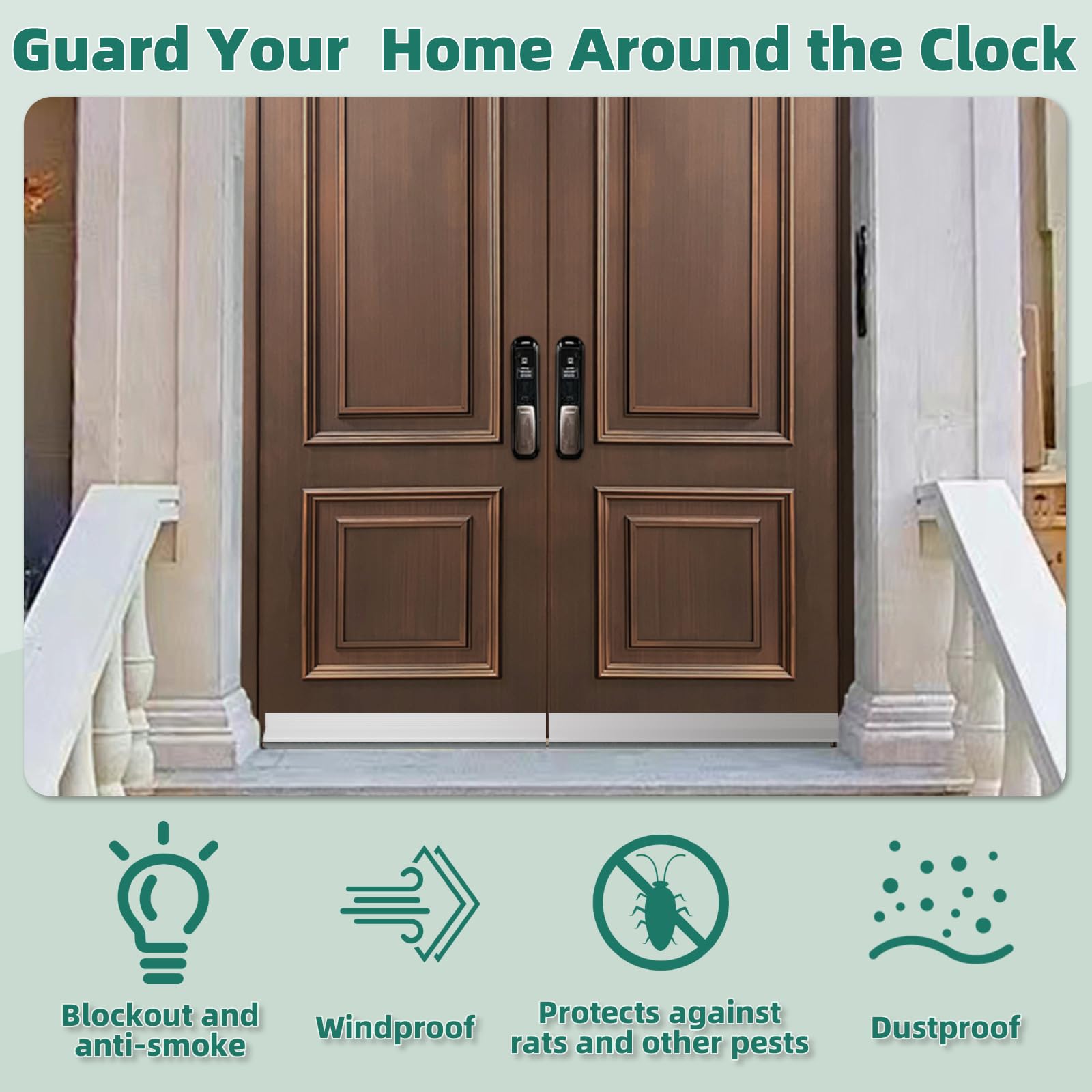 39" Door Draft Stopper - Block Drafts & Noise -7