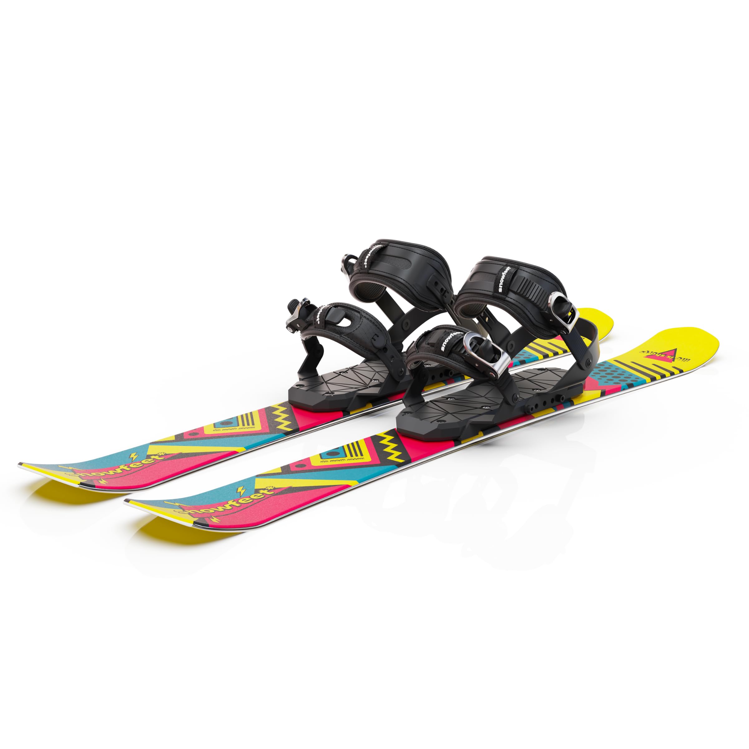 Skiboards by Snowfeet | 99 CM | Skiblades Snowblades Short Skis