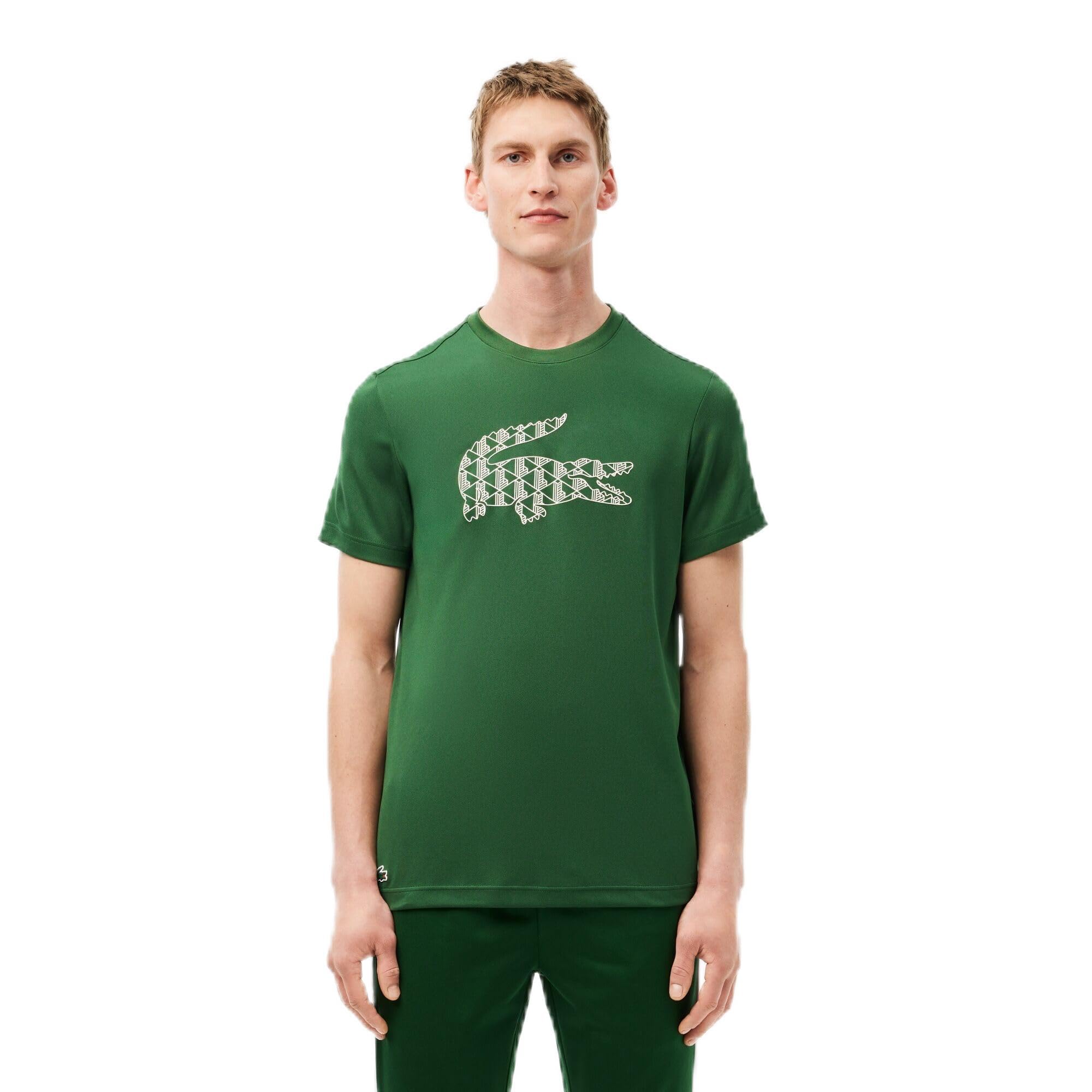 

                                                    Lacoste Men's Ultra Dry Piqué Tennis T-Shirt, Gree