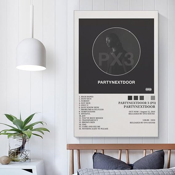 PARTYNEXTDOOR 2 Posters & Prints on Canvas Wall Art Poster for Room Decor Unframe:12x18inch(30x45cm)
