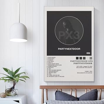 PARTYNEXTDOOR 2 Posters & Prints on Canvas Wall Art Poster for Room Decor Unframe:12x18inch(30x45cm)
