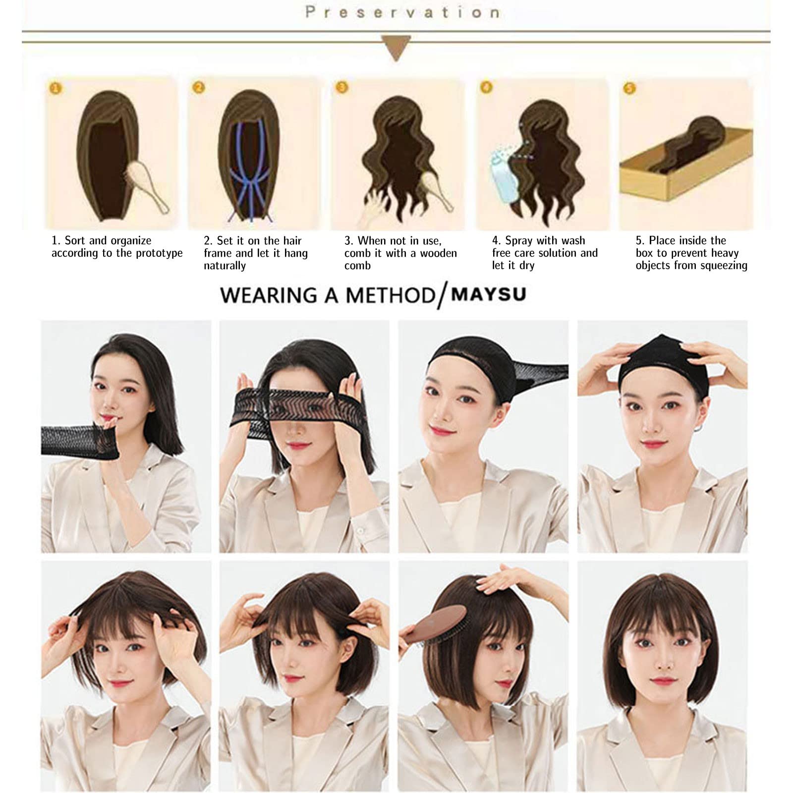 Amazon.co.jp: ウィッグ 透气性高いウィッグ ストレート セミロング 