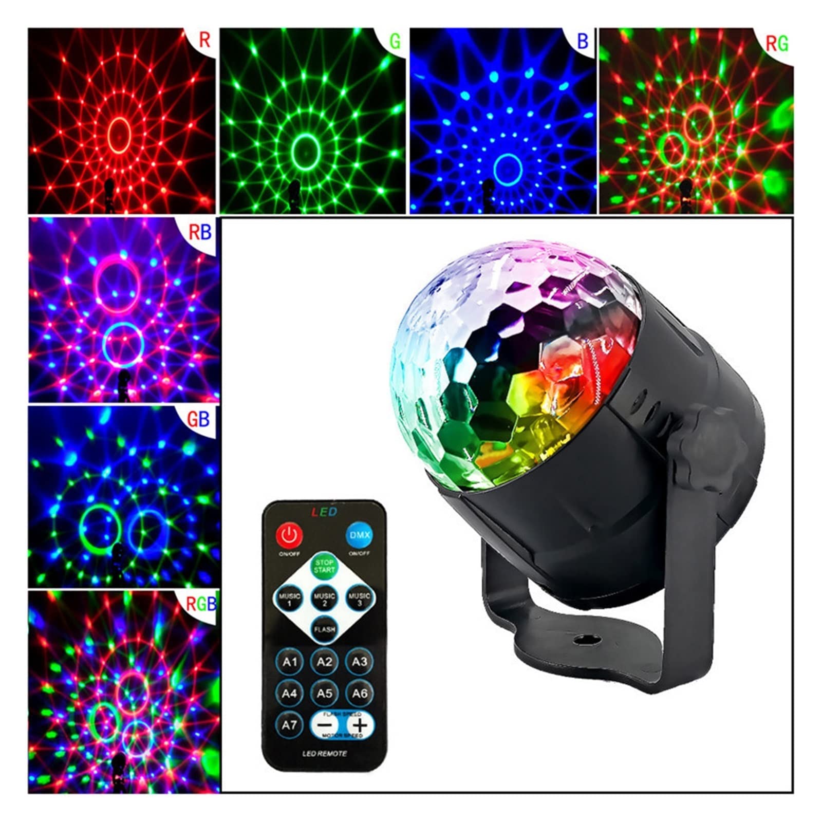 Proiettore di Luce, proiettore olografico di Halloween, luci per Feste di Natale, proiettore di Fiocchi di Neve, Luce da palcoscenico a LED Rotante, Motivo Natalizio, Illuminazione per Ester
