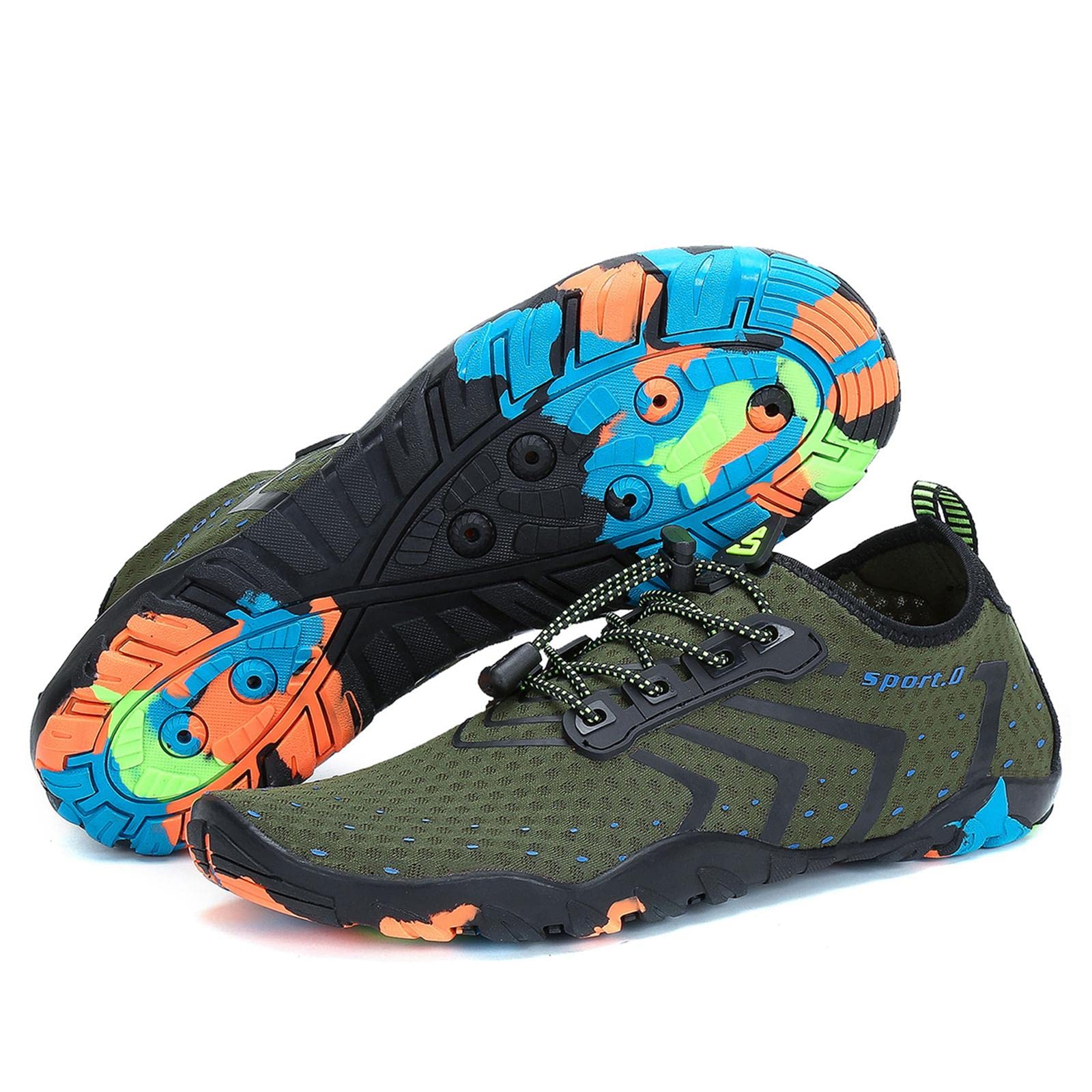 SAGUAROWomen's Men's Water Shoes Quick-Dry Swiming Aqua Surf Beach Kayak  Barefoot Shoes Wide Toe Box