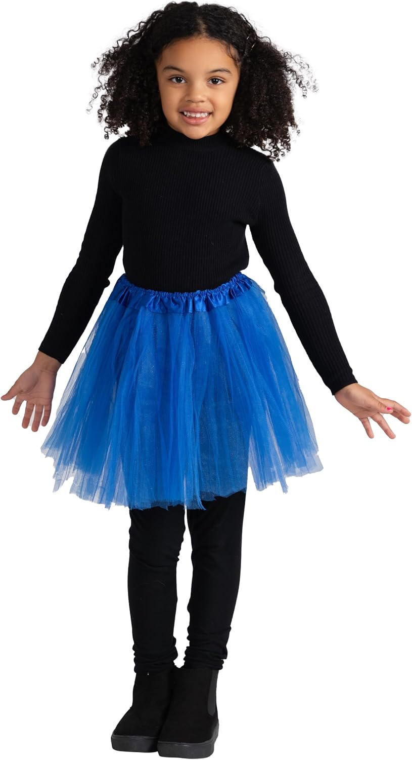 Dress Up America Tutu for Girls - 4 Layered Tulle Ballet Skirts - 15" Princess Tutu for Children and Toddlers