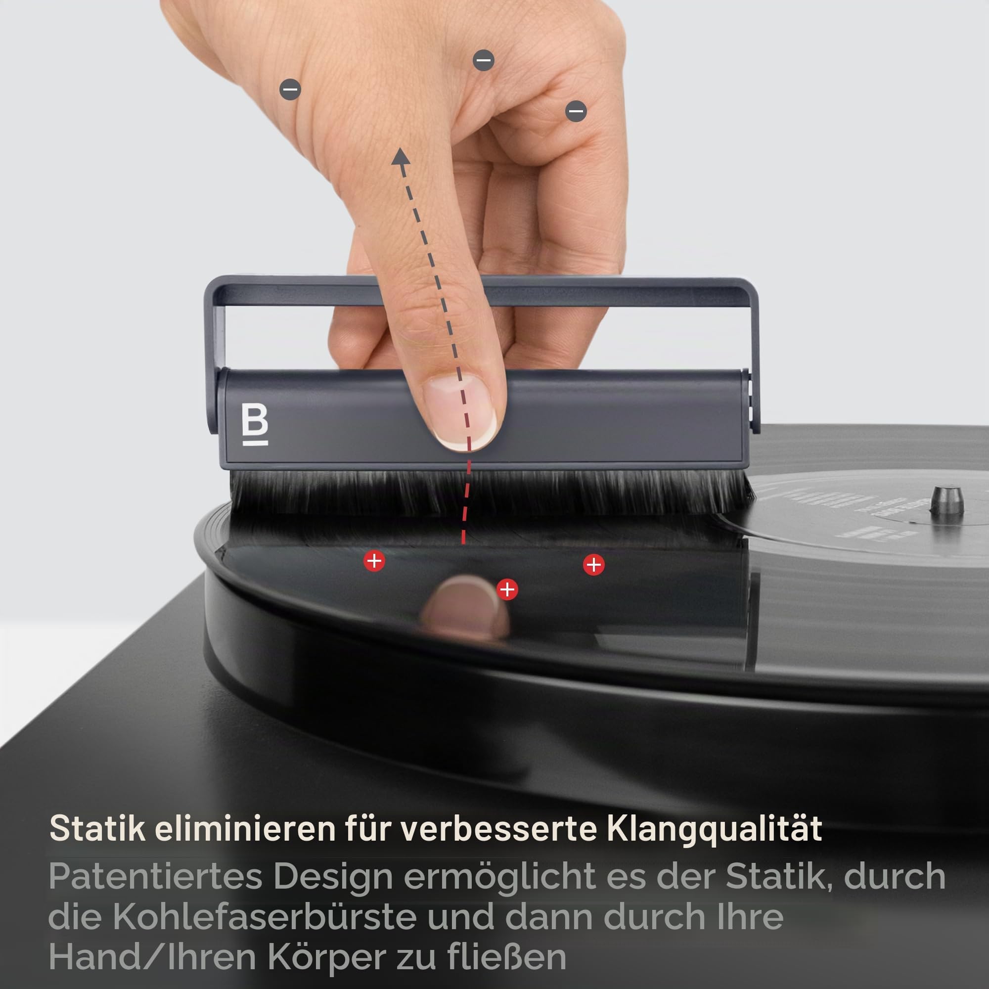 Boundless Audio Schallplatten-Reinigungsset – 8-in-1-Vinyl-Reinigungsset enthält Kohlefaser- und Samtschallplattenbürsten, Stylusbürste, Vinyl-Reinigungslösung, Mikrofasertücher und Metalletui