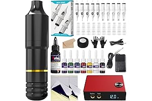 Solong Complete Tattoo Kit: Professional Rotary Tattoo Machine for Aspiring and Established Artists
