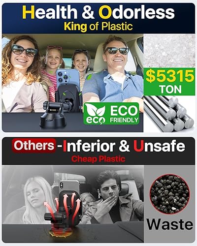 Miniatura 3 de 2024 Ultimate Car Phone Mount80+LBS Strongest Suction & Military-GradePatent & Safety Certs Cell Phone Holder Truck Stand for Dashboard Windshield