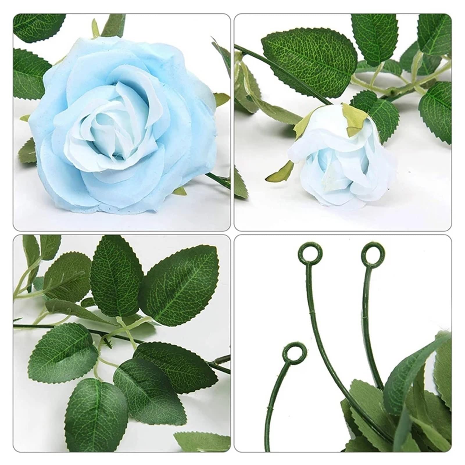Künstliche Girlande 3 Stück künstliche Rosenrankengirlande, Seidenblumen, Hängekörbe, Pflanzen for drinnen und draußen