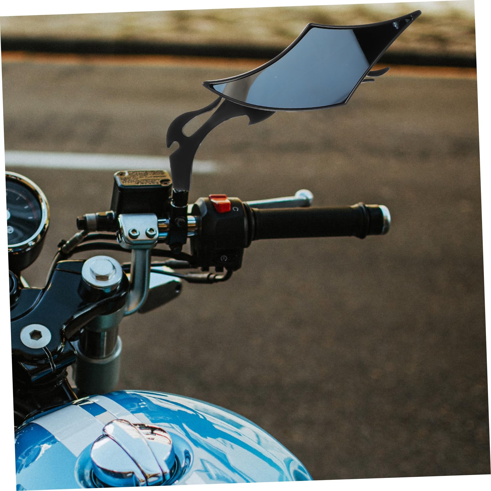 Gatuida Specchietti Retrovisori per Bici Elettrica e Motocicletta, 2 Pezzi, Nero, Abs e Vetro, Facili da Installare, Ampia Compatibilità