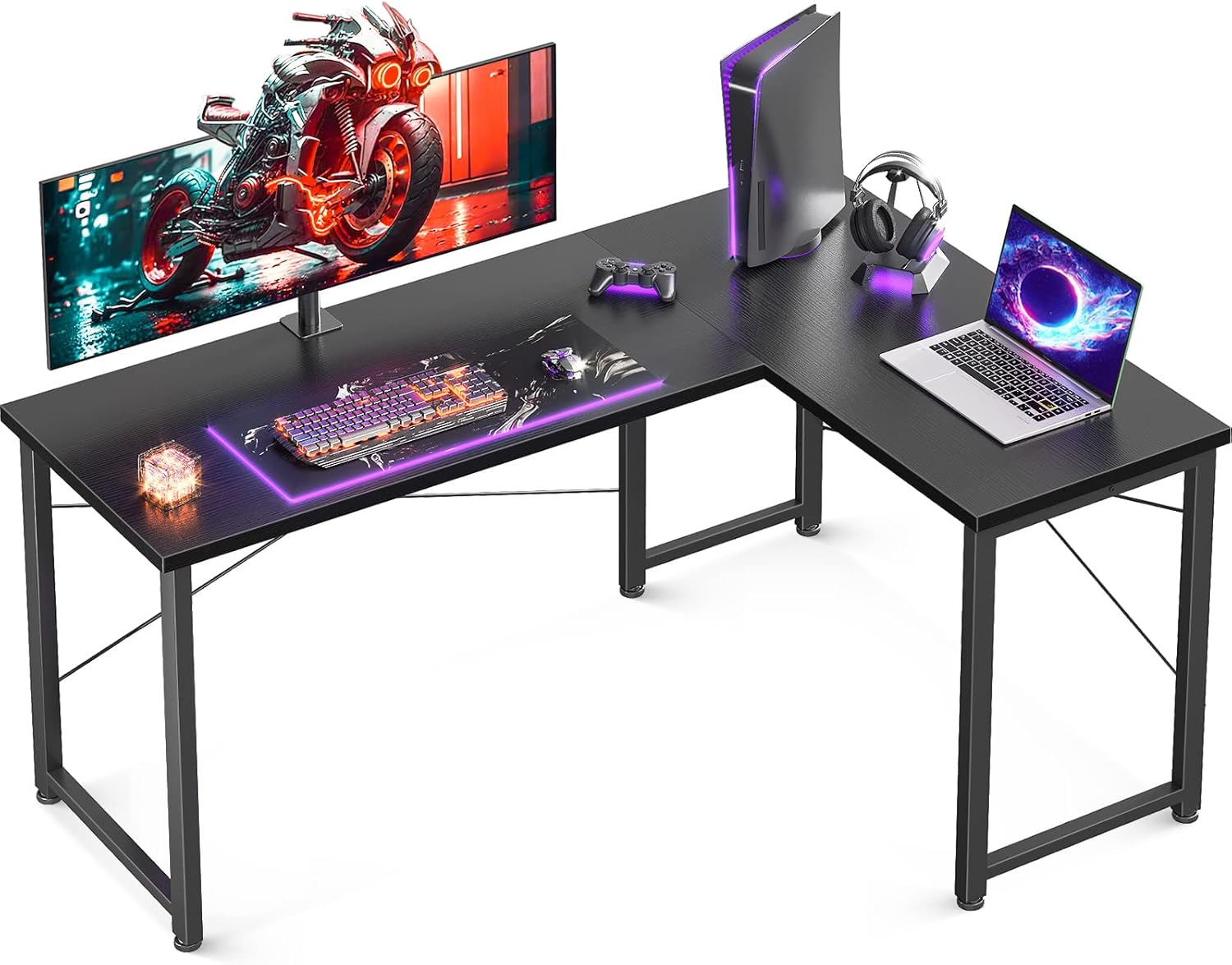 ODK Lshaped desk, computer desk, corner desk, home office writing desk