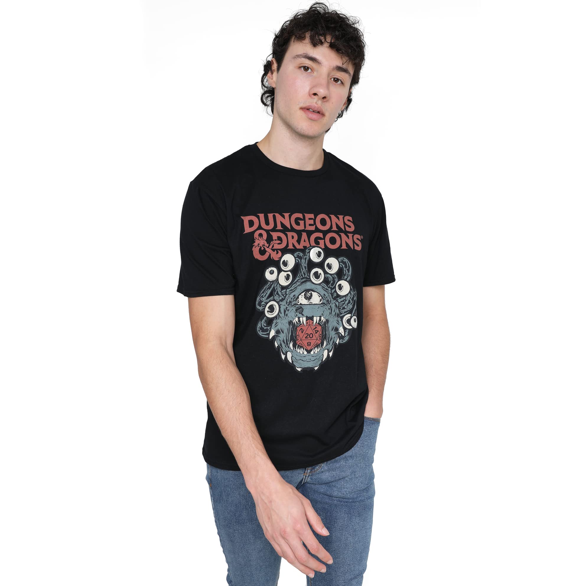 Cotton SoulDungeons & Dragons Beholder Die Unisex T Shirt, Black