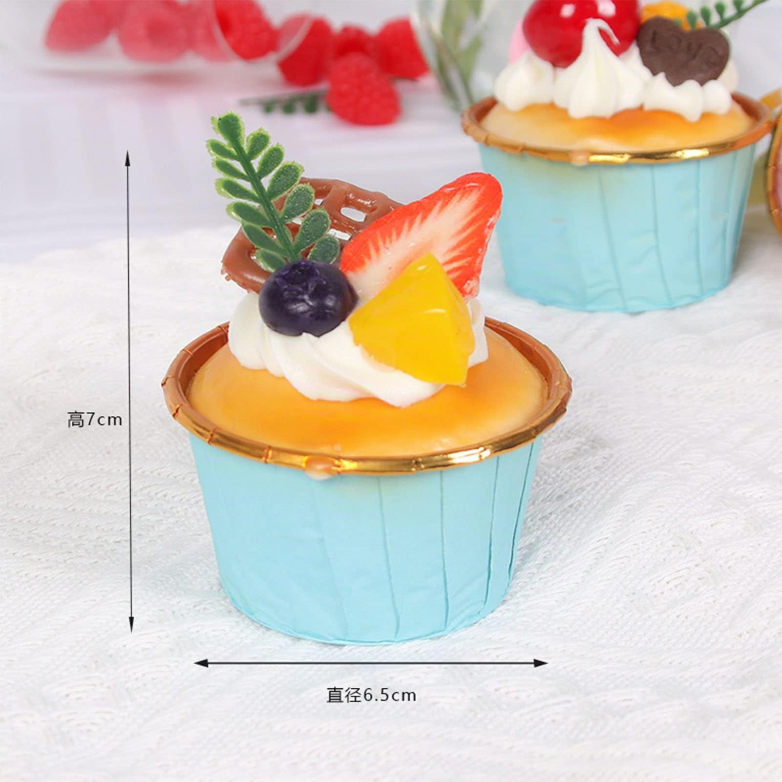 Faux Cupcake, 6 Pcs Fake Pastry, Faux Patisserie, Gateaux Decoratif, Modèle De Pain De Simulation, Accessoires De Photographie, Pour L'affichage, Modèle De Desserts De Cuisine à Domicil