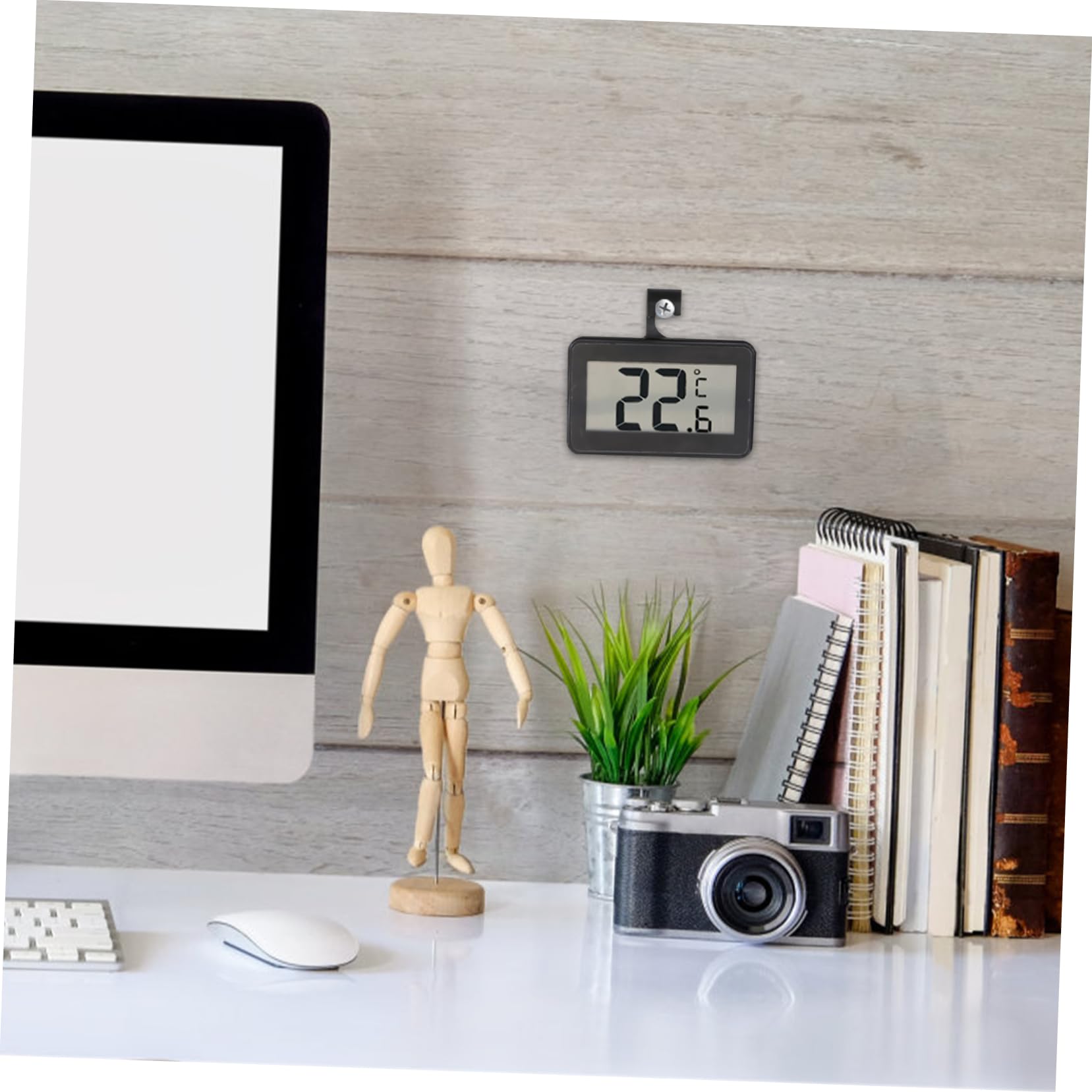 TOPBATHY 3pezzi Termometro Elettronico Batteria Precisione Allerta Congelatore Frigorifero Design e Facile Usare Display